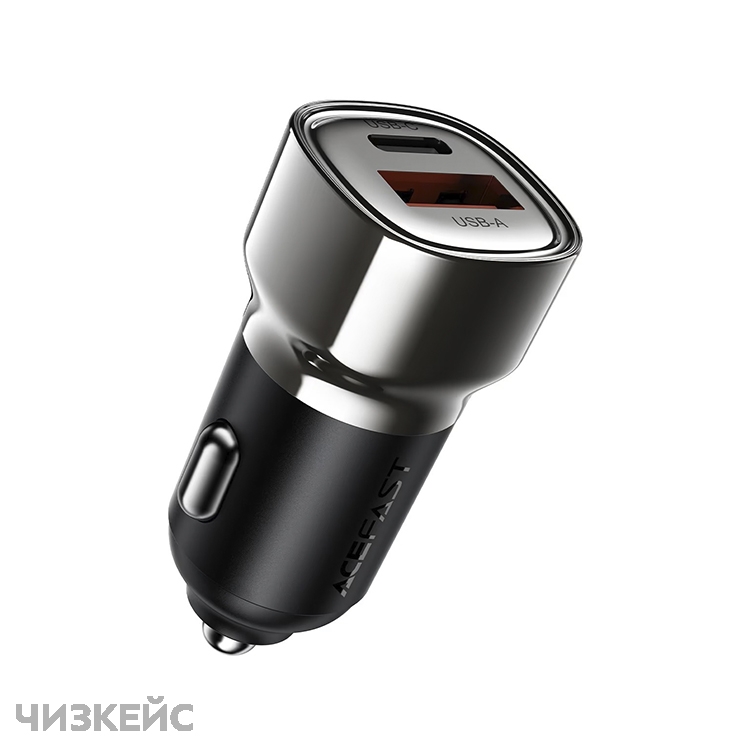 АЗУ-USB AceFast B20 (1USB-A, 1USB-C, 3.0A, QC3.0, PD 45W) черный