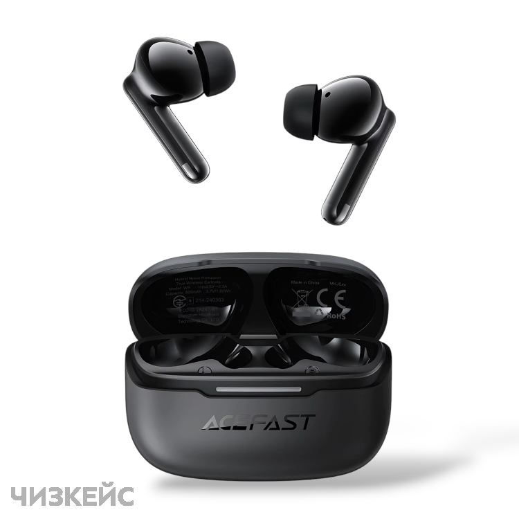 Наушники беспроводные AceFast W5 ANC (Bluetooth 5.4) черный