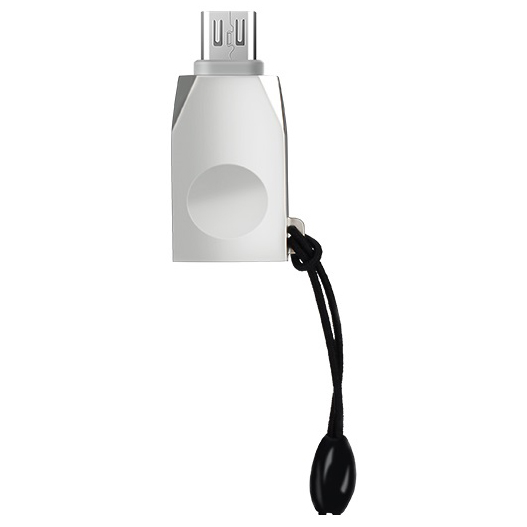 Переходник HOCO UA10 Micro USB/USB-A 2.0 OTG серебро