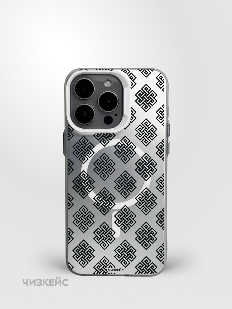 Чехол Чизкейс MagSafe iPhone 16 Pro Max Улзы белый