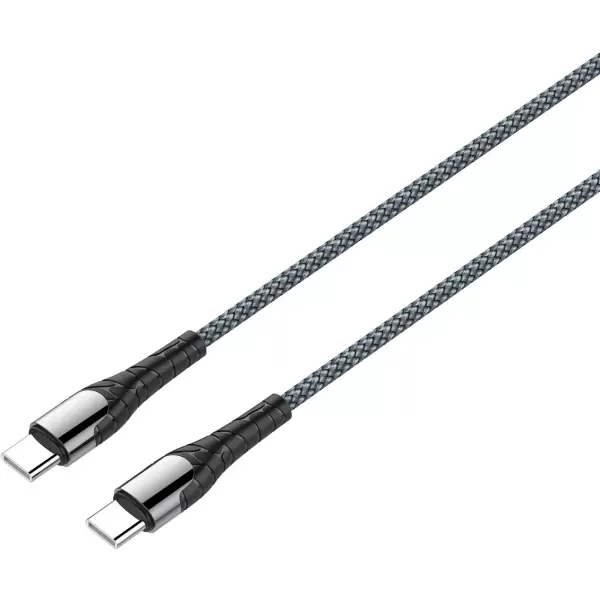 USB-кабель LDNIO LC101 Type-C/Type-C (PD 60W) 1 м серый