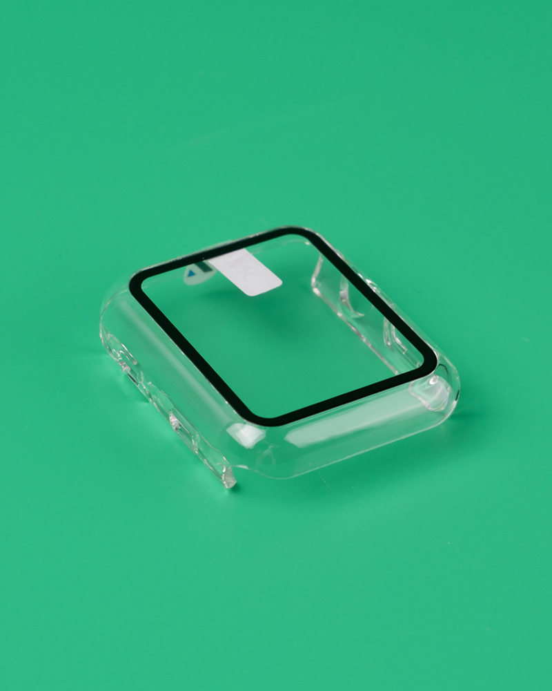 Защитное стекло ANANK 3D Apple watch 46 мм + кейс прозрачный 