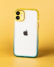Чехол- накладка Summer iPhone 12 Pro желто-голубой