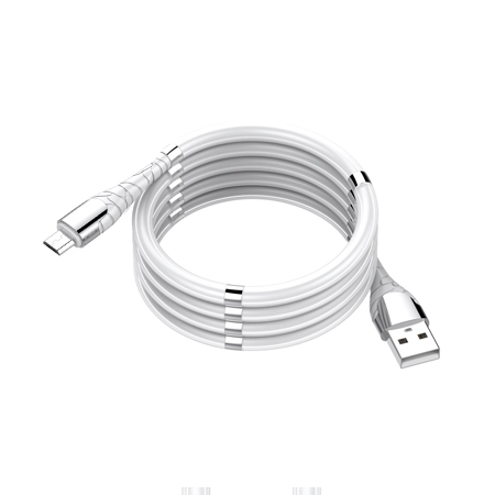 USB-кабель LDNIO LS511 Micro USB (2.4А, Magnetic) 1 м белый