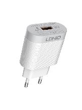 СЗУ-USB LDNIO A303Q (1USB, QC3.0, 18W) + кабель Type-C белый
