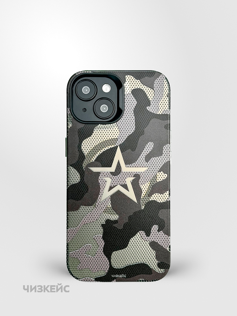 Чехол Чизкейс MagSafe iPhone 15 Звезда1 черный