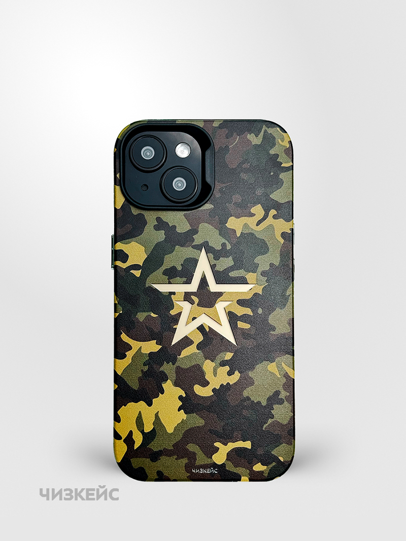 Чехол Чизкейс MagSafe iPhone 13/iPhone 14 Звезда2 черный