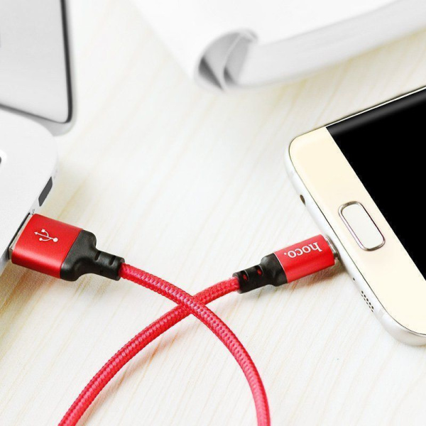 USB-кабель HOCO X14 TYPE-C 1 м черный красный