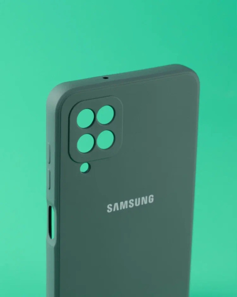 Чехол- накладка Silicone Cover Samsung S23 Ultra зеленый