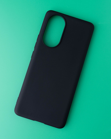 Чехол- накладка MS Realme 8i матовый силикон черный