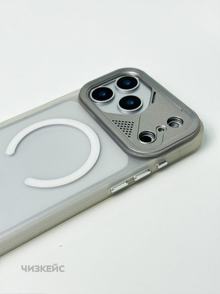 Чехол Марафон iPhone 17 Pro Max/18 Pro Max MagSafe белый