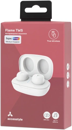 Наушники беспроводные Accesstyle Flame белый