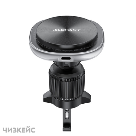 Автодержатель + АЗУ AceFast D41 (дефлектор, Magsafe, 15W) черный