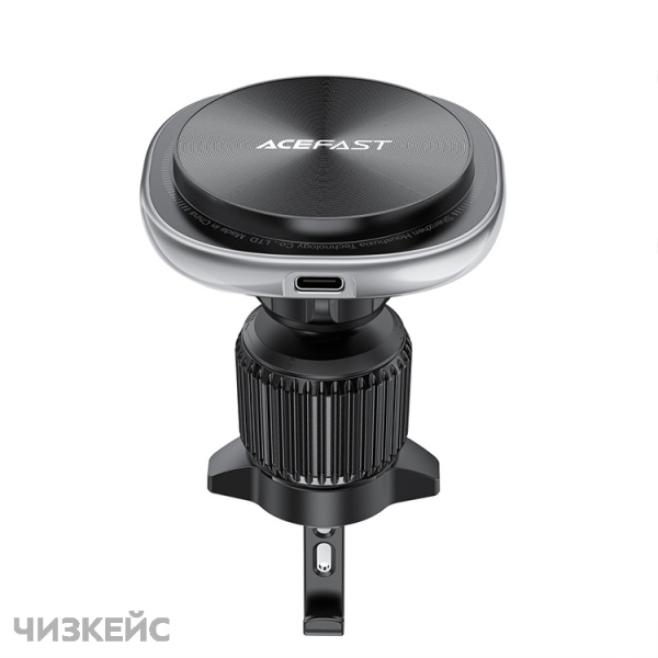 Автодержатель + АЗУ AceFast D41 (дефлектор, Magsafe, 15W) черный