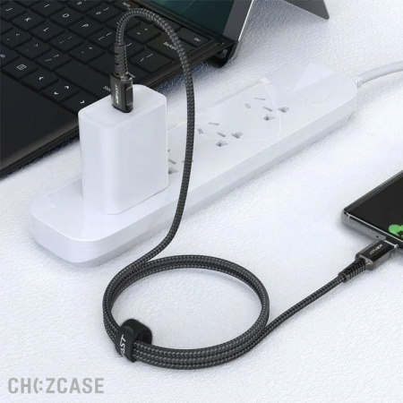 USB-кабель AceFast C1-03 Type-C/Type-C (60W) 1 м черный