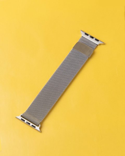 Ремешок Apple Watch 38/40/41 мм миланская петля серебро