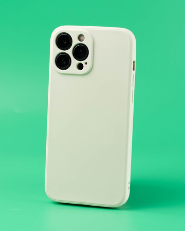 Чехол- накладка MY COLORS iPhone 13 Pro Max силикон белый