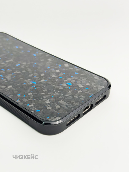 Чехол Бесконечность iPhone 17 Pro Max MagSafe синий