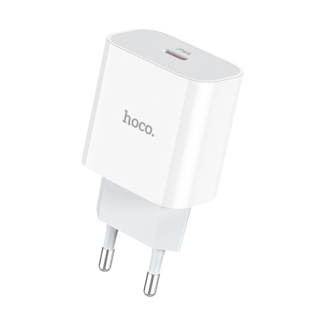 СЗУ HOCO C76A Plus (1USB-C, 3A, QC3.0, PD 20W) белый