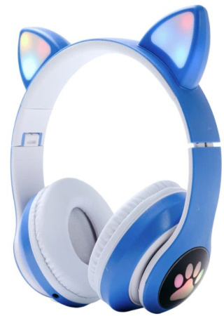 Наушники беспроводные CAT STN-28 полноразмерные (Bluetooth) голубой