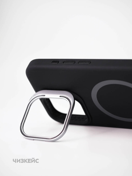 Чехол Сафари Magsafe iPhone 16 Pro Max черный