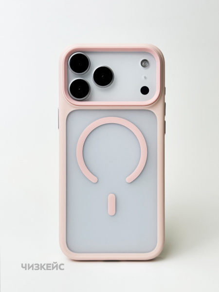 Чехол MOSBROS Comfortable Magsafe iPhone 17 розовый