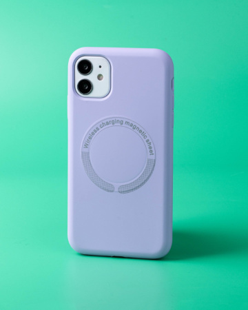 Чехол- накладка Simple Case MagSafe iPhone 13 сирень
