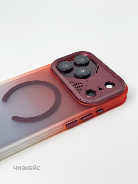 Чехол Марафон iPhone 17 Pro Max/18 Pro Max MagSafe бордо