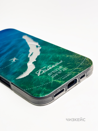 Чехол Чизкейс MagSafe iPhone 16 Байкал лето белый