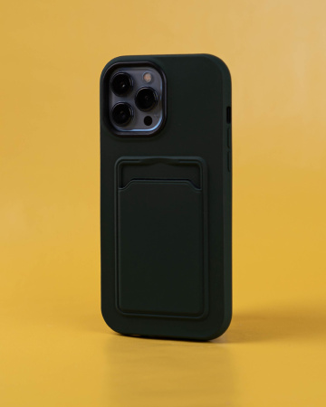 Чехол- накладка Pocket Case Type2 iPhone 13 силикон зеленый