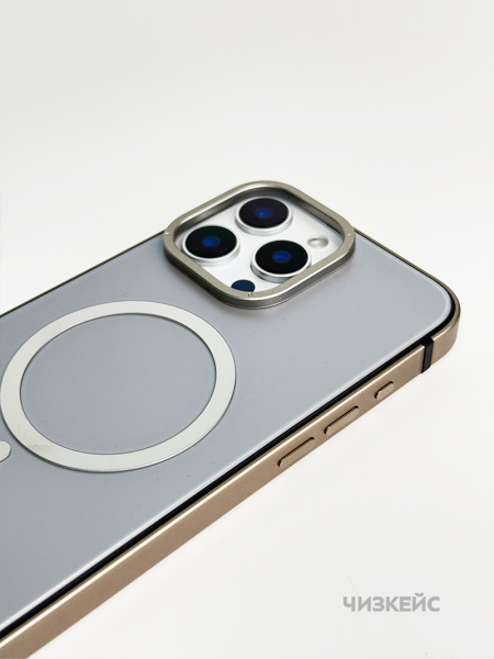 Чехол Хай-тек iPhone 16 Pro Max MagSafe серый