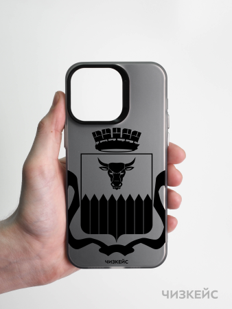 Чехол Чизкейс iPhone 16 Pro Max Герб Чита черный