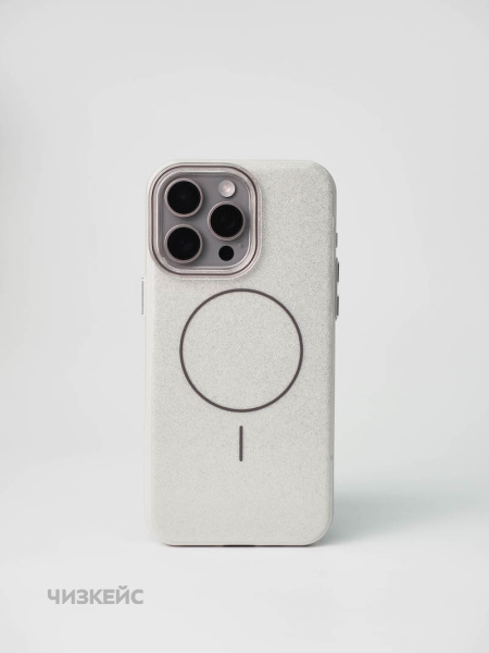 Чехол Крем-сода Magsafe iPhone 16 Pro белый
