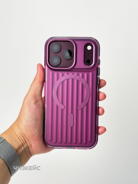 Чехол Терминал iPhone 17 Pro/18 Pro MagSafe бордовый