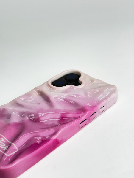 Чехол Карамель iPhone 16 розовый