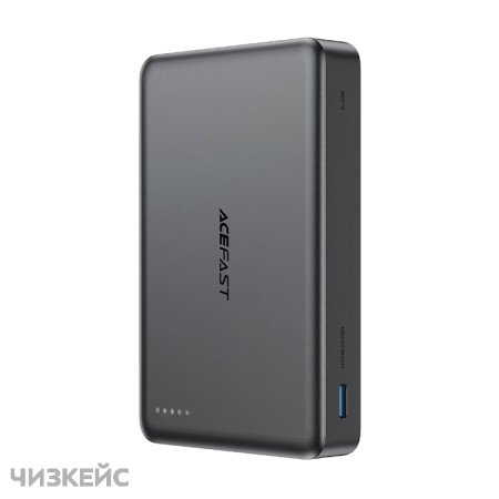 Внешний аккумулятор AceFast M36 10000 mAh (1USB-C, LED, PD 22.5W, Magsafe 15W) черный