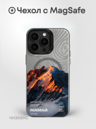 Чехол Чизкейс MagSafe Зимний Мамай черный