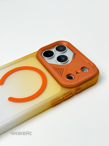 Чехол Марафон iPhone 17 Pro Max/18 Pro Max MagSafe оранжевый