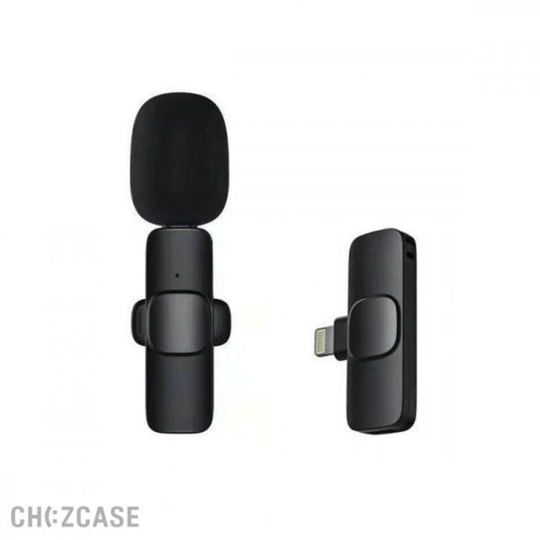 Микрофон петличный беспроводной JBH K9 (Lightning) черный