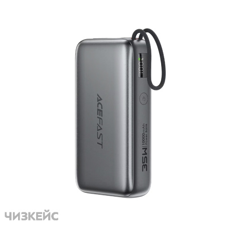 Внешний аккумулятор AceFast M32 10000 mAh (2USB-C + USB-A, LED, PD 35W) черный