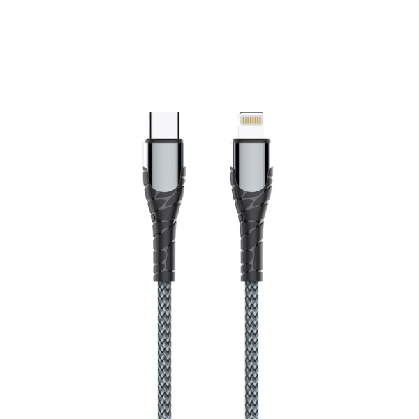 USB-кабель LDNIO LC112 Type-C/Lightning (PD 30W) 2 м серый