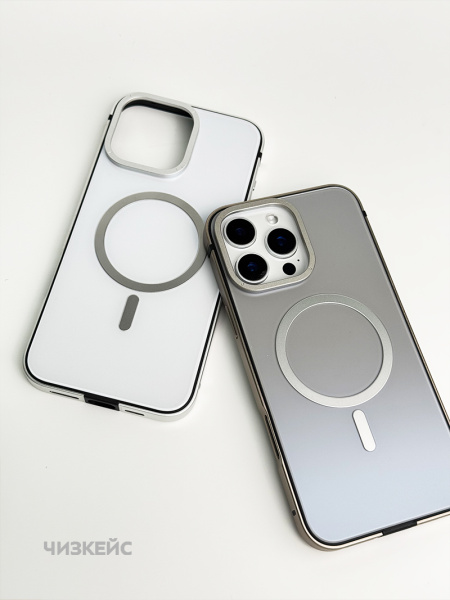 Чехол Хай-тек iPhone 16 Pro Max MagSafe белый