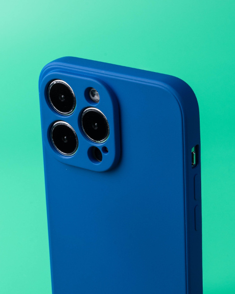 Чехол MY COLORS iPhone 14 Pro Max силикон синий