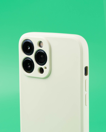 Чехол- накладка MY COLORS iPhone 13 Pro Max силикон белый