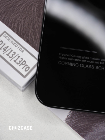 Защитное стекло SUPGLASS Corning iPhone 13 Pro Max/iPhone 14 Plus черный