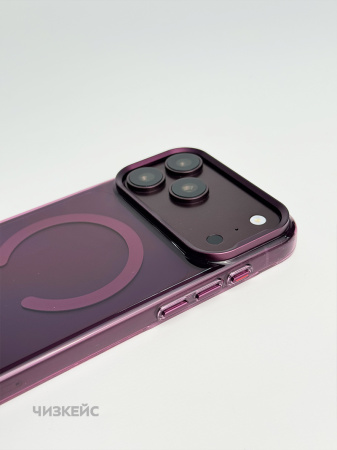 Чехол Невесомость iPhone 17 Pro Max/18 Pro Max MagSafe бордо