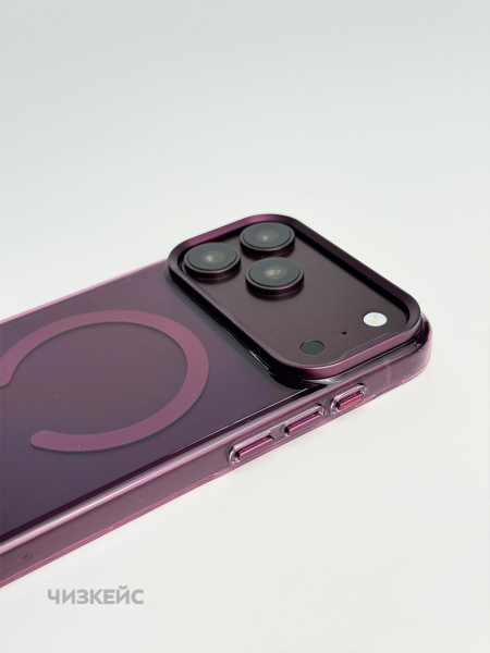 Чехол Невесомость iPhone 17 Pro Max/18 Pro Max MagSafe бордо