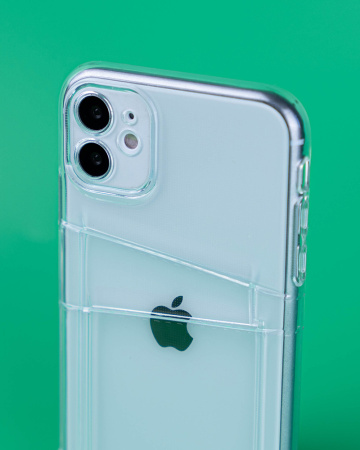 Чехол- накладка PP Pocket Double iPhone 7/8/SE 2020 силикон прозрачный