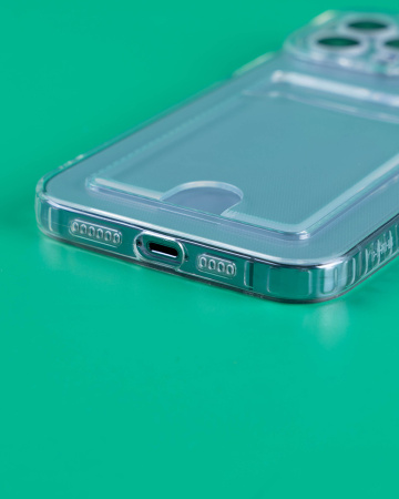 Чехол- накладка Slot iPhone 13 Pro Max силикон прозрачный