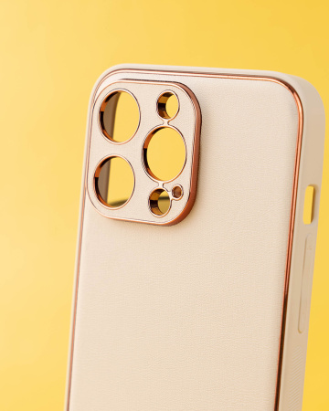 Чехол- накладка Glam iPhone XR золото